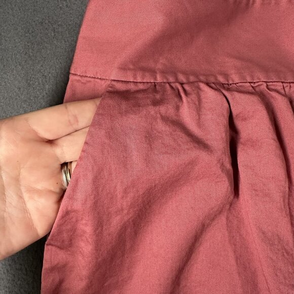LOFT Skirt Womens 4 Mauve Pink A-Line Pockets Zip Casual Summer Lightweight - Picture 7 of 9